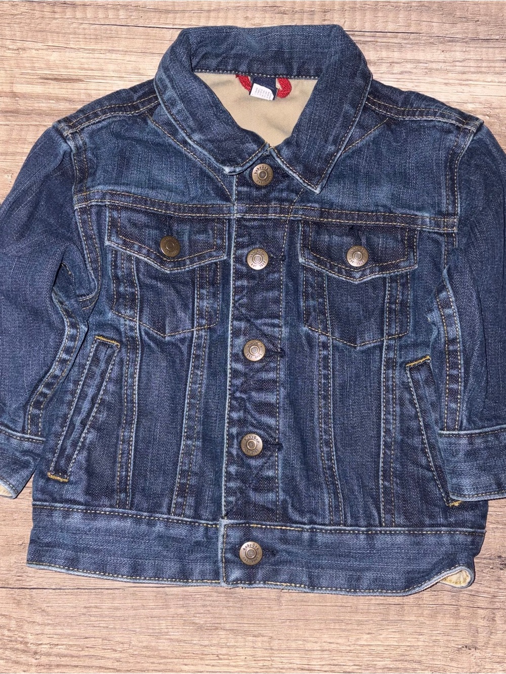 Gap Kids Boys Girls Snap Front Denim Trucker Jacket Size 18-24 months
